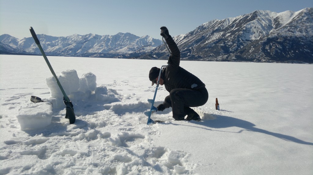 ice drilling, kluane
